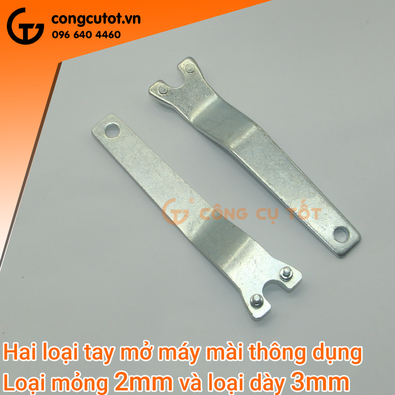 Tay mở máy mài, khóa mở máy mài - chìa vặn 2 chấu các cỡ