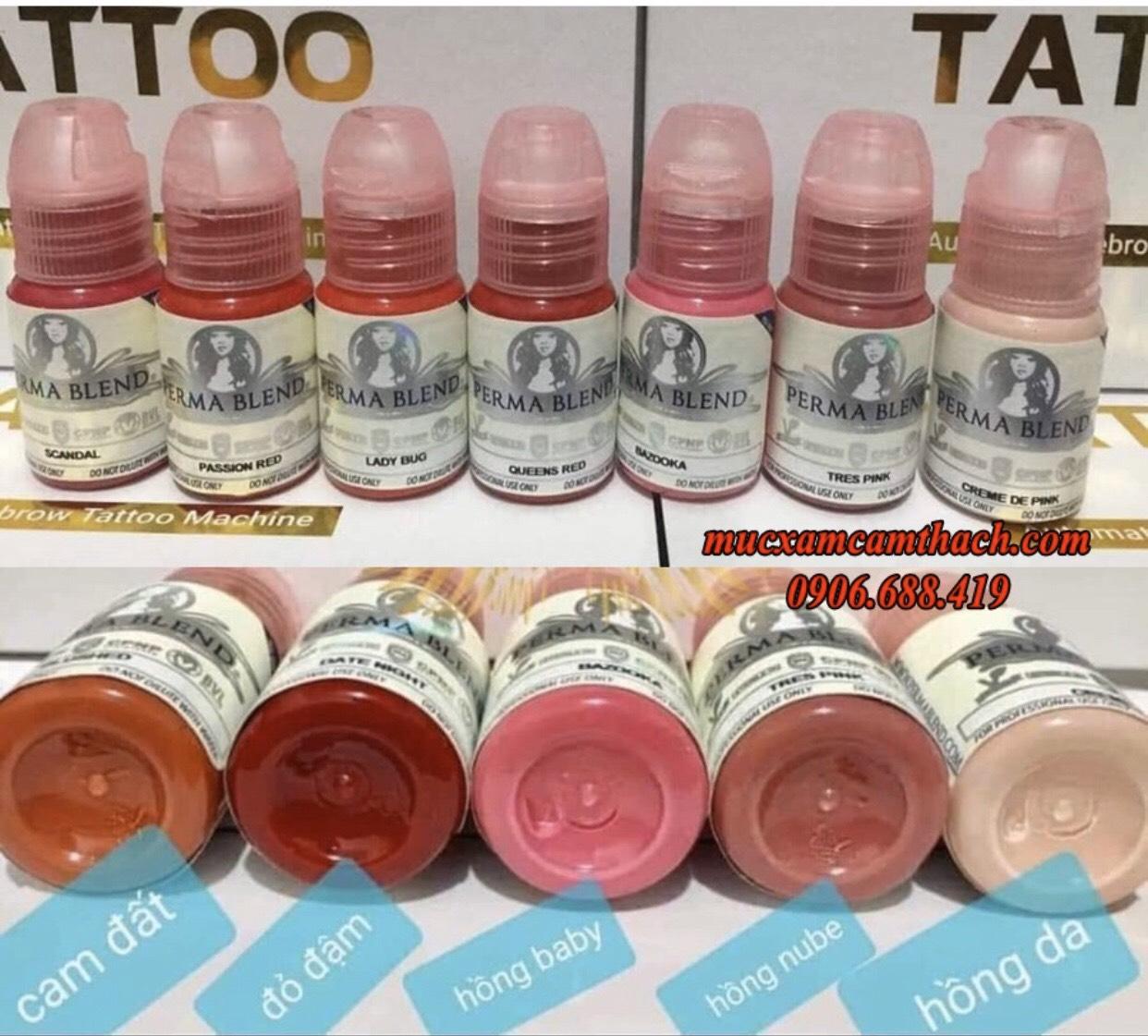 [HCM] Mực xăm Perma Blend 15ml, mực hữu cơ của MỸ