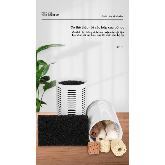 Thiết Bị Lọc Bơm Oxy mini 3 Trong 1 tròn JY