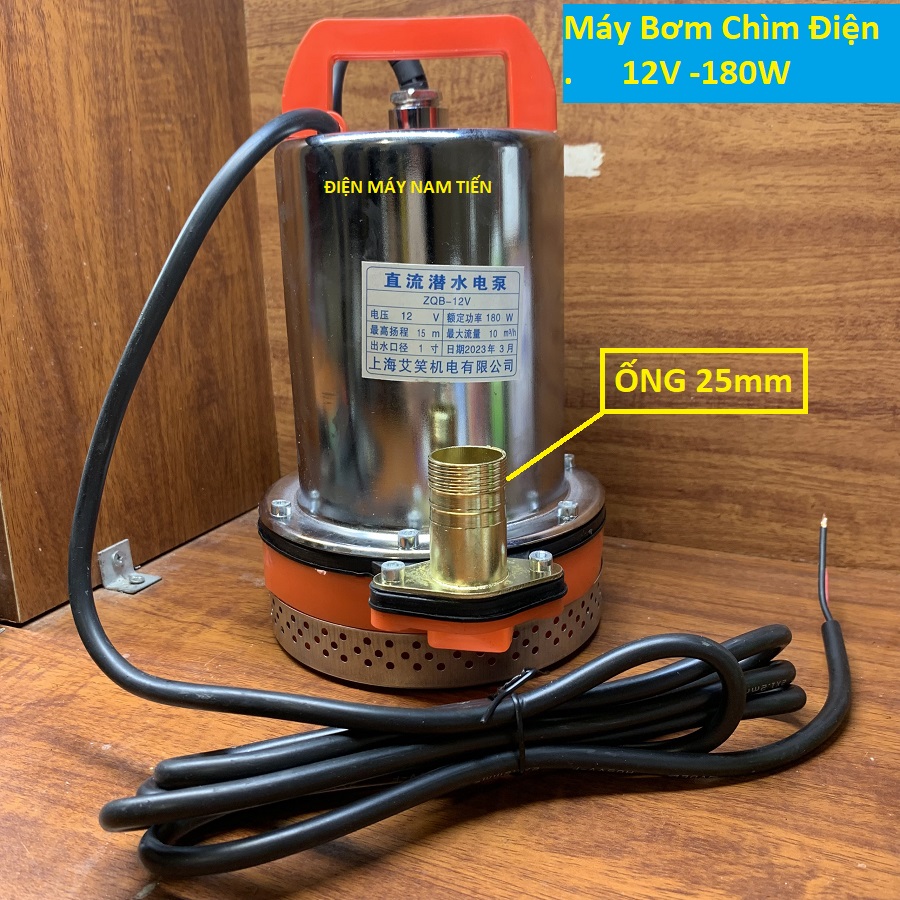 Máy bơm chìm 12v - máy bơm tõm 24v - may bom 24 v