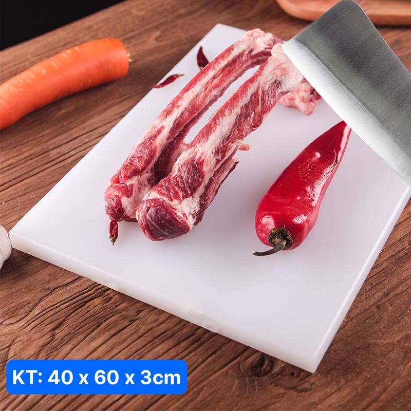 Thớt Nhựa PE Công Nghiệp 5 Màu Lựa Chọn [ KT: 40cm x 60cm x2cm ; 40cm x 60cm x 3cm ]