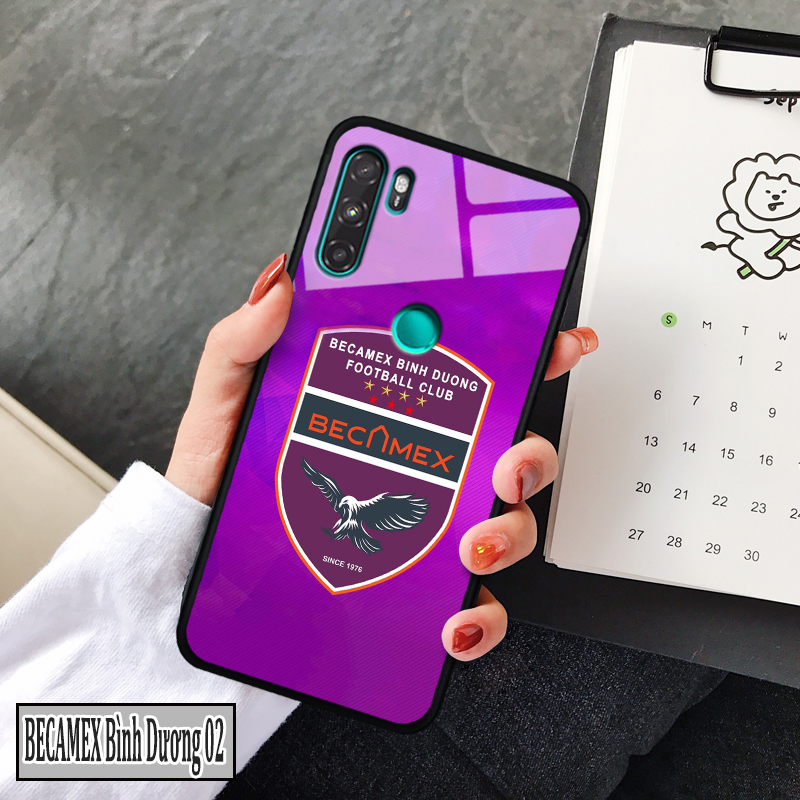 Ốp lưng kính vsmart active 3 in 3d hình logo clb bóng đá việt nam