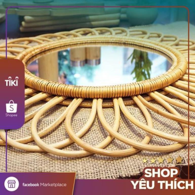 [ HẠ GIÁ ]Gương mây tre đan-lh 0978945425