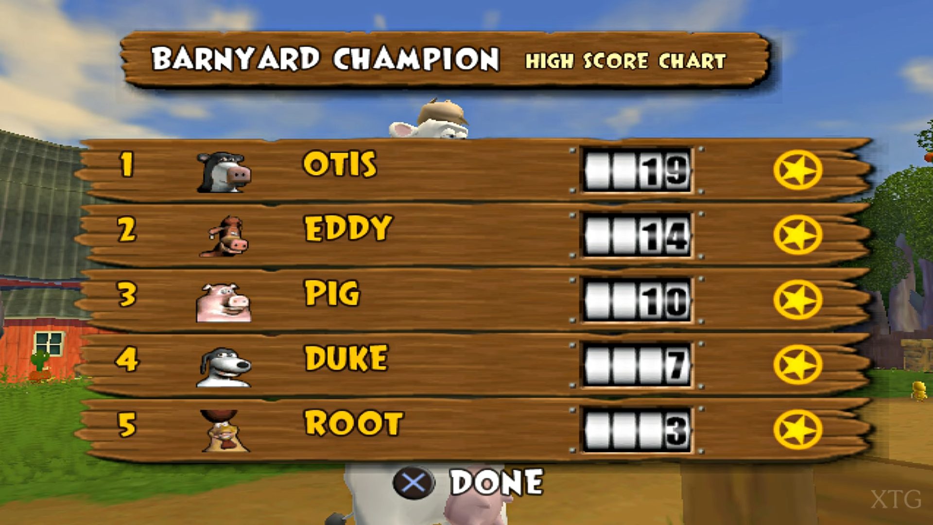 đĩa game ps2 barnyard ( game trẻ em )