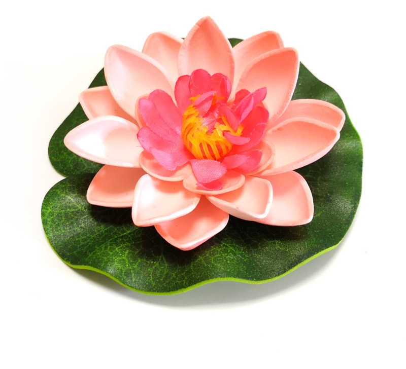 Hoa Sen giả Thả Nước Thả Bát 18 15cm trang trí Tiểu Cảnh vườn hồ