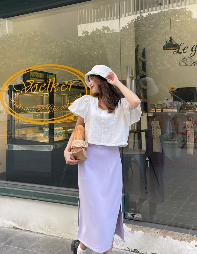 MIỀU_ÁO KIỂU TAY BÈO LEILA