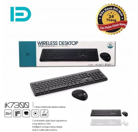 Combo phím chuột ko dây fd ik7300
