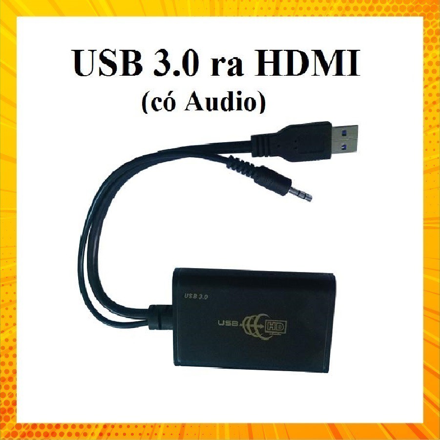 USB 3.0 to HDMI Cable with Audio.
