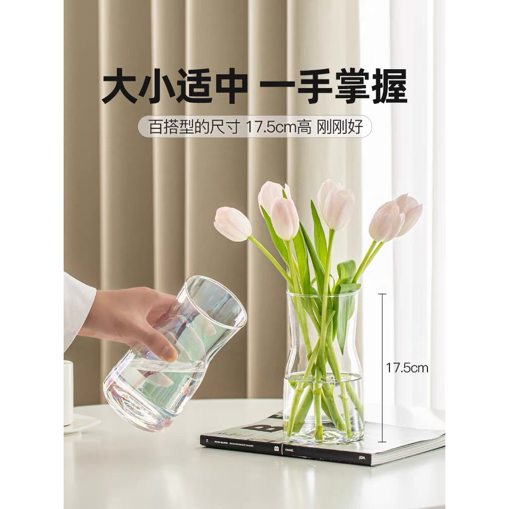 Lọ hoa thủy tinh Daisy - Phong cách bắc âu đơn giản
