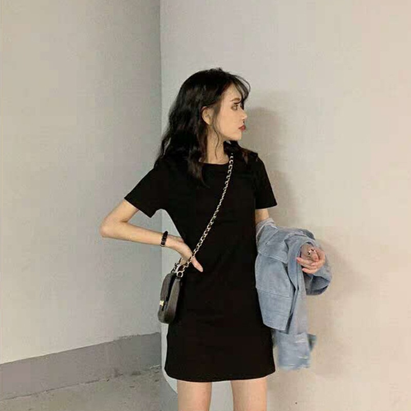 ĐẦM BODY TAY NGẮN LEN TĂM [ 100% ảnh thật ]