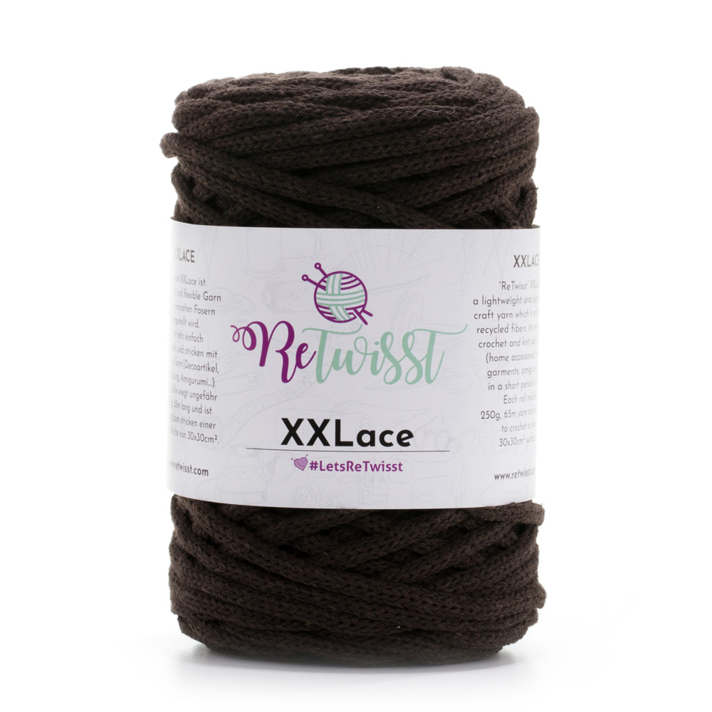 Cuộn len sợi dệt cotton tái chế Retwisst Recycled XXLACE 250gr