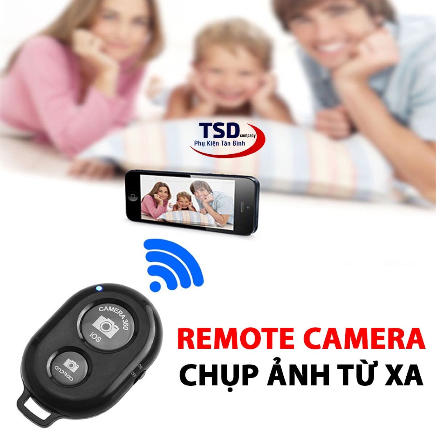 Remote Bluetooth hỗ trợ chụp ảnh và quay video