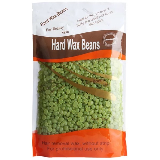 Sáp wax lông hard wax beans hương trà xanh 300g