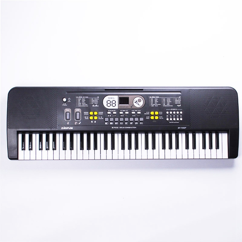 Bigfun Kids 61 Keys Electronic Piano Keyboard Music Piano with Microphone/Double Speaker Educational Instrument