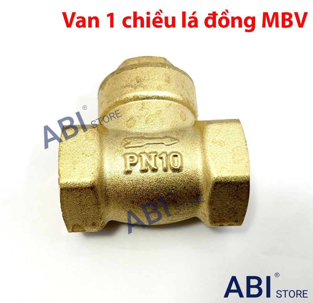 Van 1 chiều lá lật MBV dn15(1/2''), dn20(3/4''), dn25(1'') đồng cao cấp