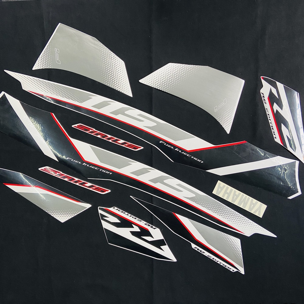 [HCM]TEM RỜI DÁN TRANG TRÍ XE SIRIUS FI ĐỜI 2019 CAO CẤP 3 LỚP (MÀU TRẮNG)