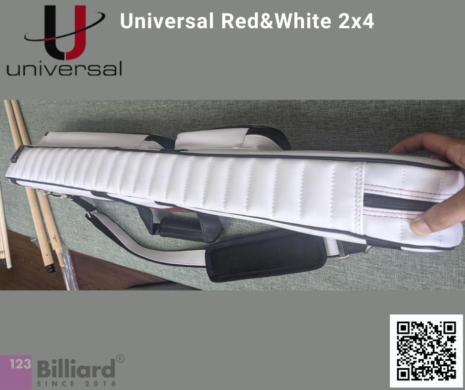 Bao đựng cơ Universal Red&White 2 gốc 4 ngọn [SIÊU THỊ BIDA - PHỤ KIỆN BIDA]