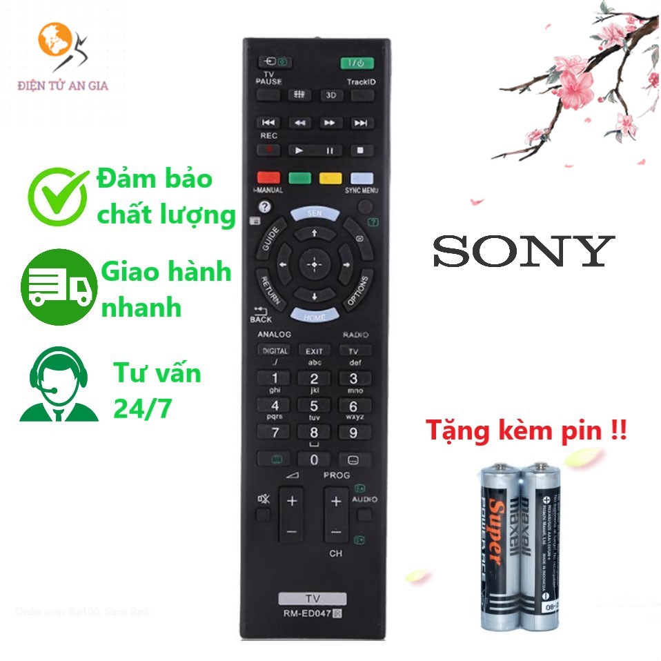 ( Hàng cao cấp ) Điều khiển remote Sony RM-ED047, RM-ED057, RM-L1165 [Giao hàng toàn quốc BH 12 tháng]