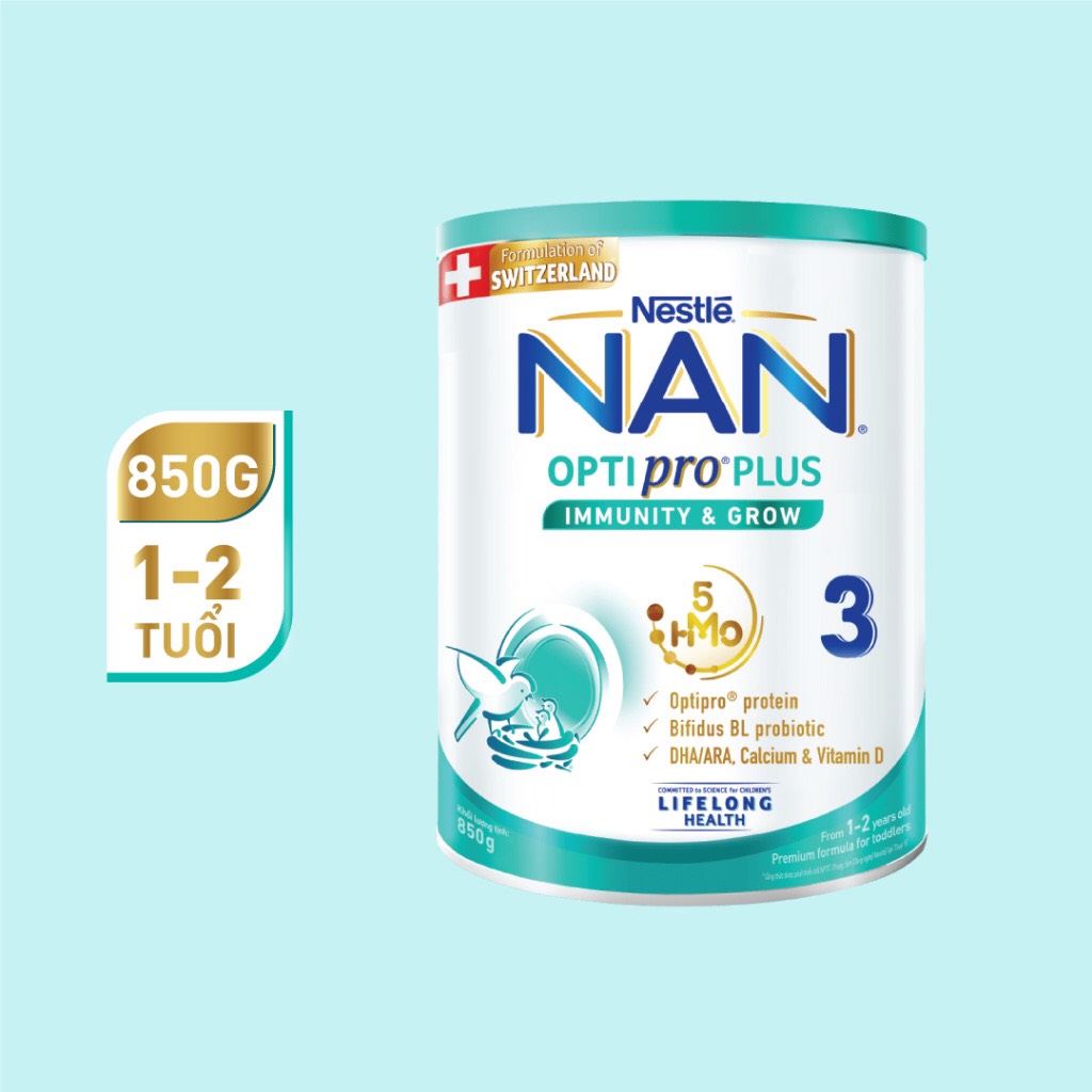 Sữa bột Nestle NAN OPTIPRO lon số 1 2 3 4 date mới