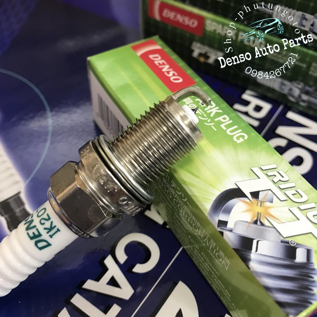 Bộ 4 bugi denso iridium ik20tt cho xe ôtô camry, vios , altis