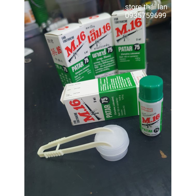 Dầu giảm nhức răng Patar 75 Thái Lan 3ml