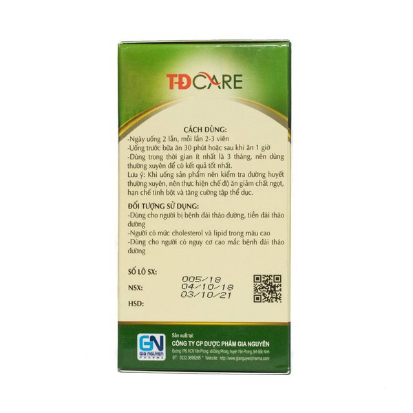 [HCM]TĐCARE - Tiểu đường đường huyết [TD CARE]