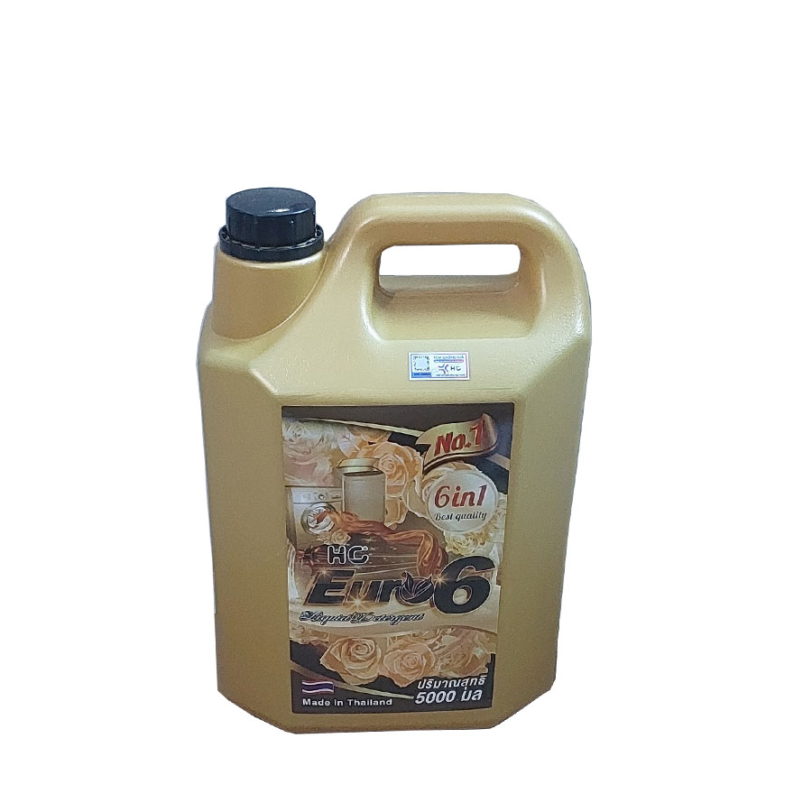 Nước giặt hc euro 6 in 1 can 5000ml chính hãng thái lan