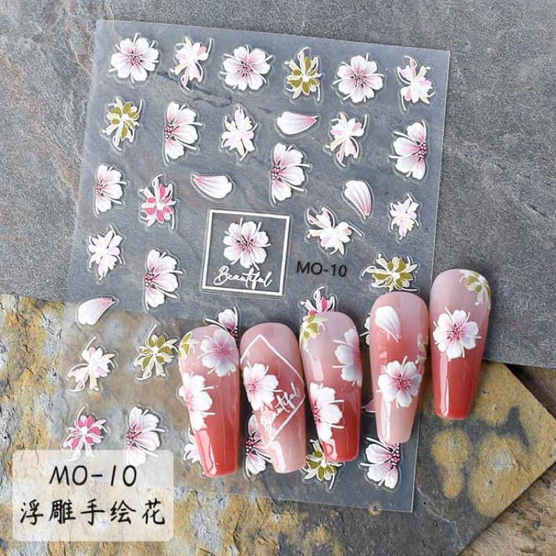 Stick lụa 5d cao cấp - mẫu mới 2023 -phụ kiện trang trí nail