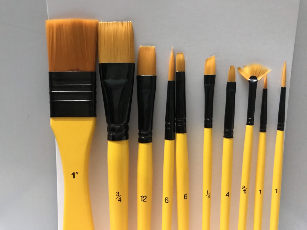 BỘ CỌ VẼ MÀU ACRYLIC SET 10 CÂY (ZYY-10PC)