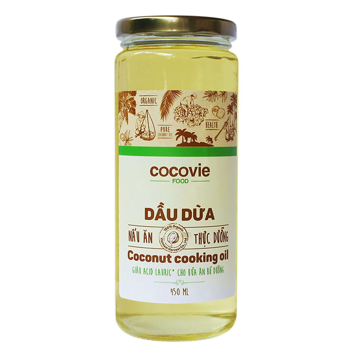 Dầu Dừa Nấu Ăn Thực Dưỡng, Coconut Cooking Oil