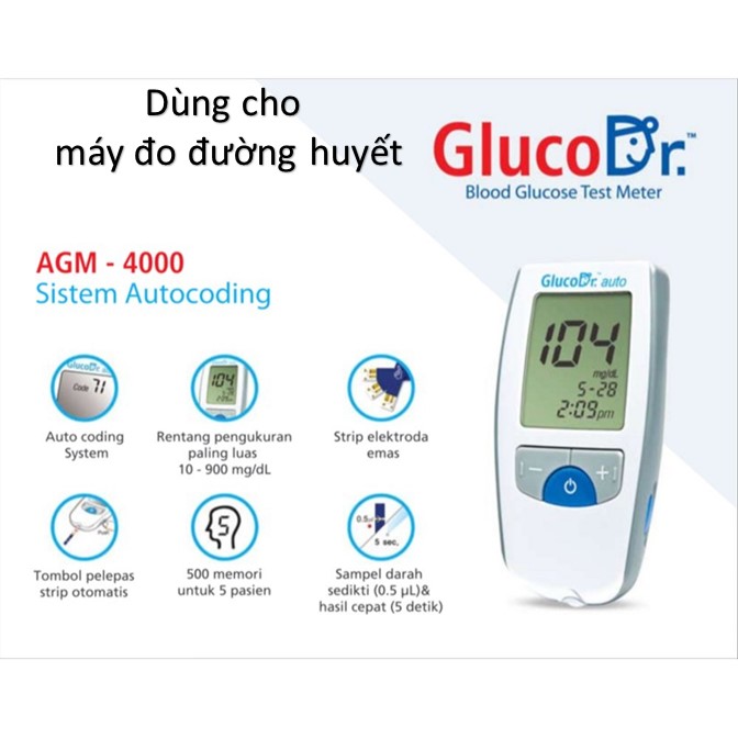 Que thử đường huyết Gluco Dr Auto (Hàn Quốc)