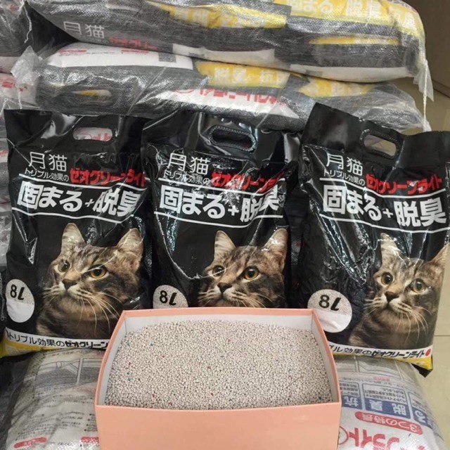 Cát nhật đen cho mèo 8l - táo