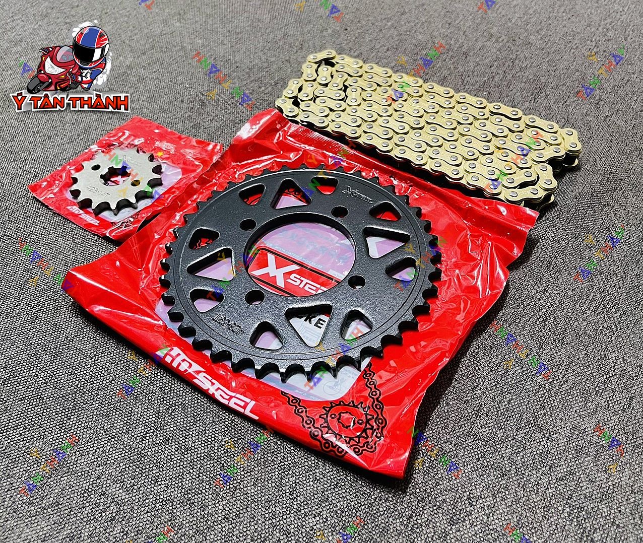 Nhông Sên Đĩa X1R Exciter 135 Đen
