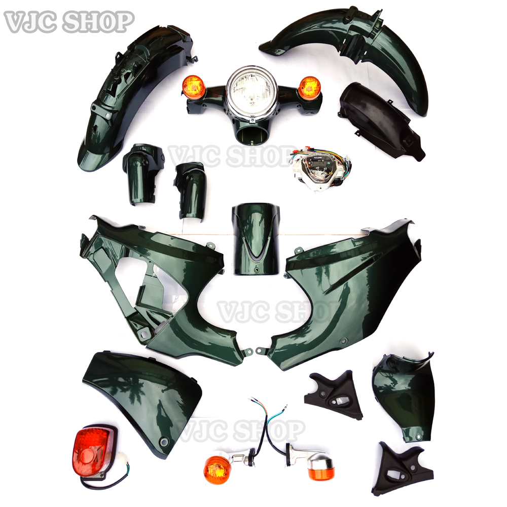 Cub 82 front signal lamp set pair left and right including wire and lamp