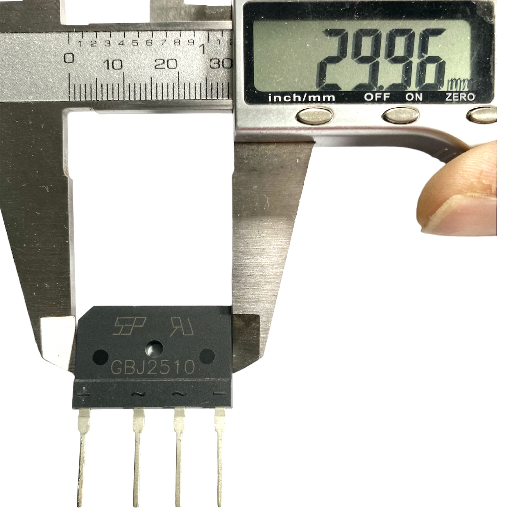 Diode Cầu 25A 1000V GBJ 2510 Dẹp NEW
