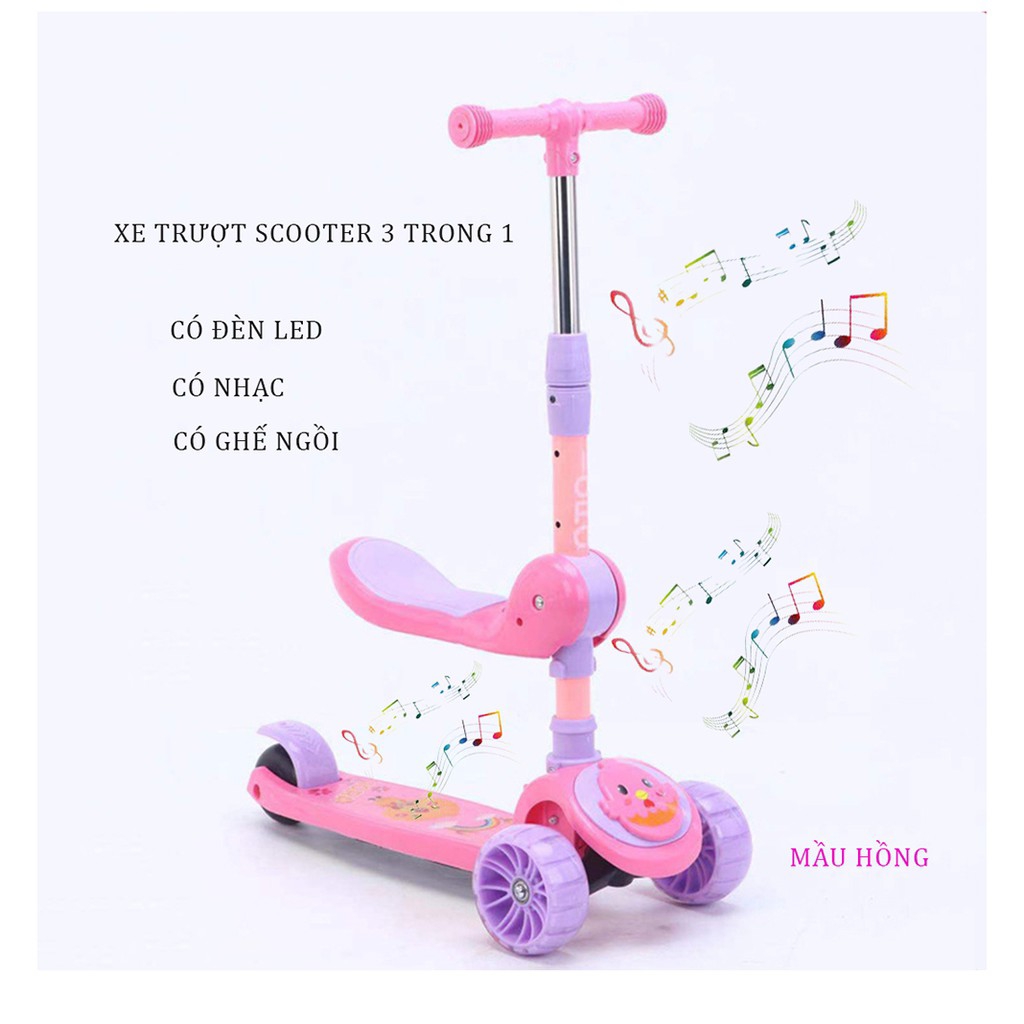Xe trượt Scooter (Bánh phát sáng) - Xe trượt trẻ em