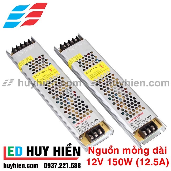 Nguồn led 12V 12A (150W) Nguồn led mỏng 12V 150W
