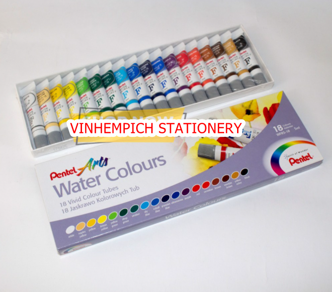 Màu Nước Pentel 18 Tuyp (5ml)