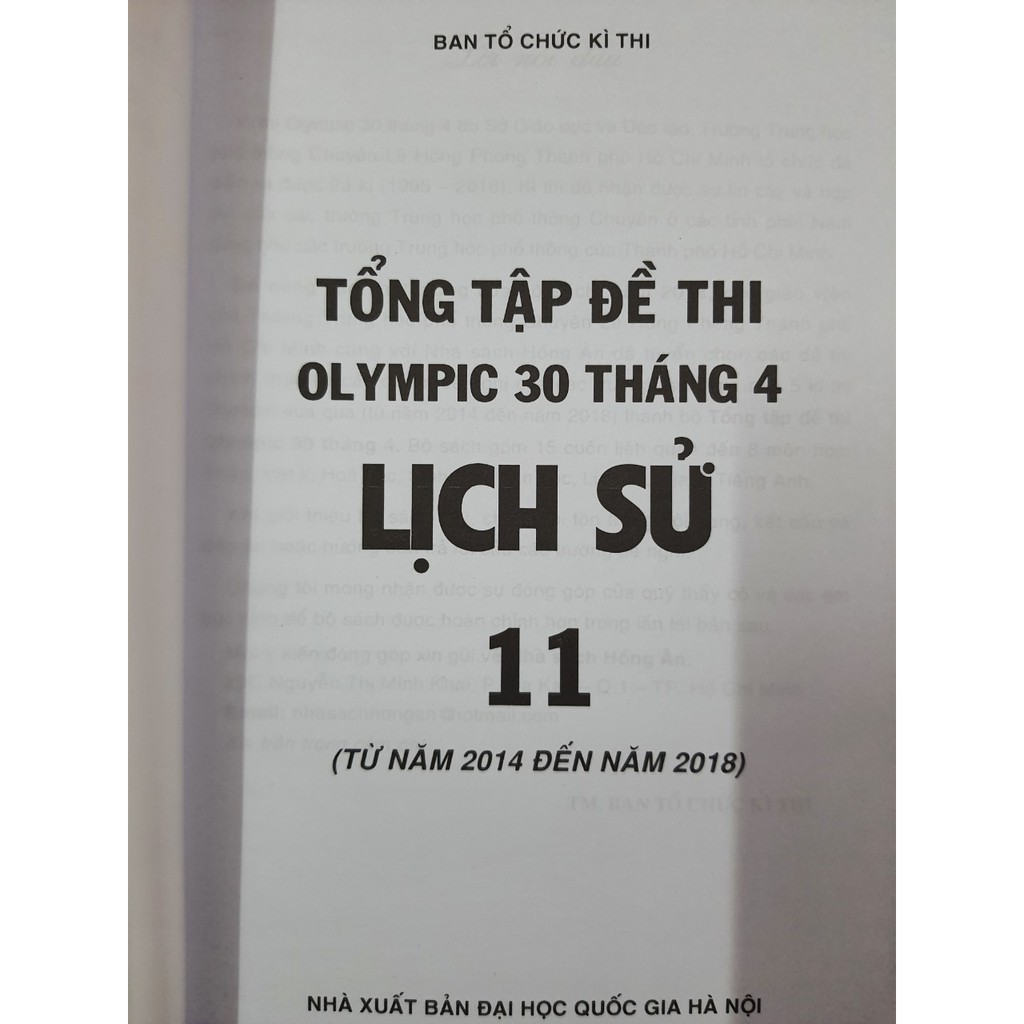 Tổng Tập Đề Thi Olympic 30 Tháng 4 Lịch Sử 11