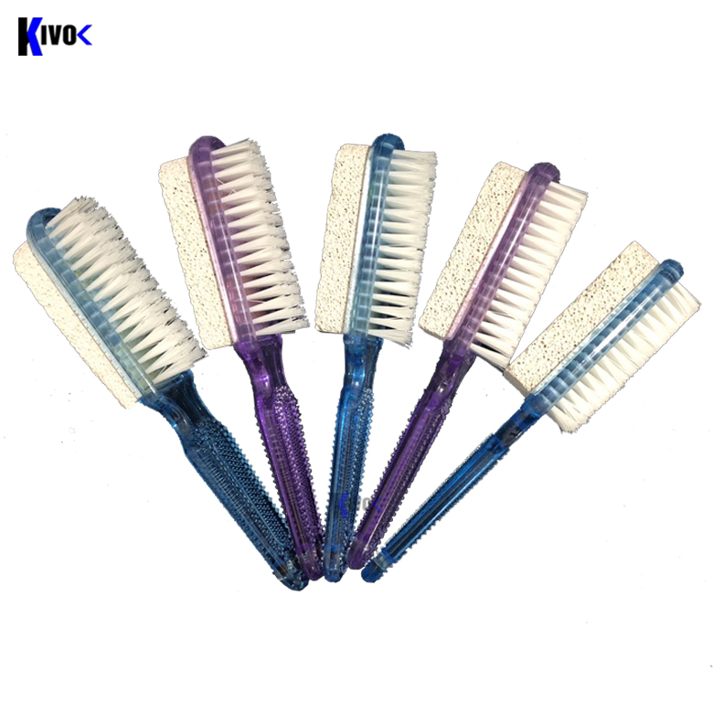 Tree scrub 3 in 1 soft bristle brush + sponge + scrub plastic spikes versatile-tooling scrub multi-purpose, stone grinding heel exfoliating, brush rub feet leather hand-foot-Kivo