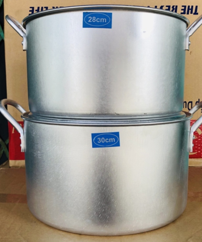COMBO BỘ 2 NỒI NHÔM 28CM+30CM