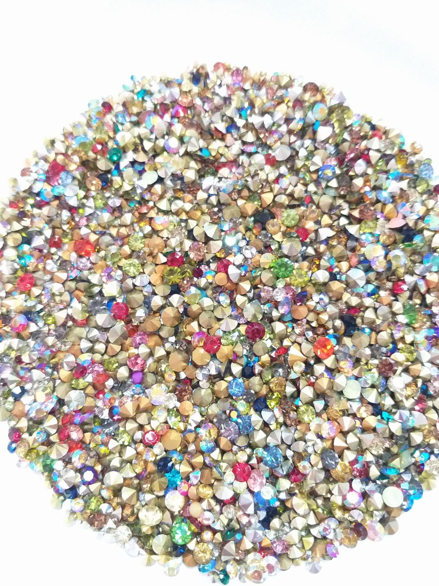 Đá chân nhọn trang trí móng nghệ thuật (mix size, mix màu)