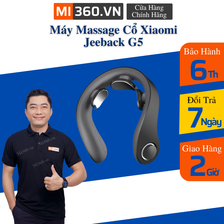 Máy Massage Cổ Xiaomi Jeeback G5 | G20 Chính Hãng - Massage Xung Điện - BH 6 Tháng