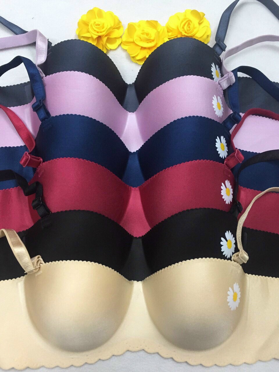 ÁO NGỰC CUP NGANG HOA CÚC NÂNG DÀY MS421