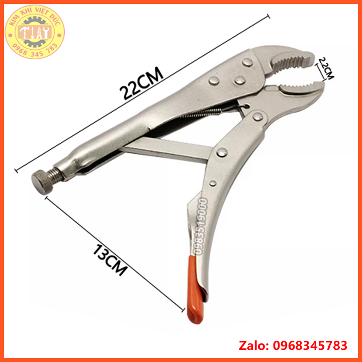 Kìm chết hàm cong Asaki 10 inch (250mm)