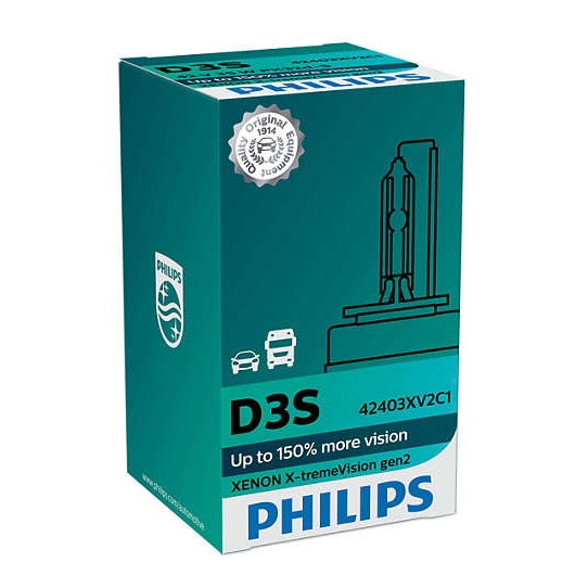 Xenon x-tremevision gen2 +150% bóng đèn pha tăng sáng 150% 42403xv2c1