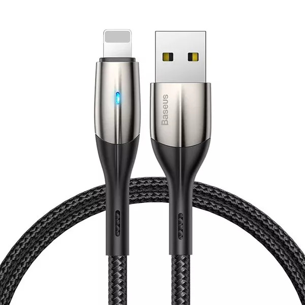 Cáp sạc Baseus Horizontal Data Lightning và truyền dữ liệu tốc độ cao cho iPhone/ iPad dài 1m/2m