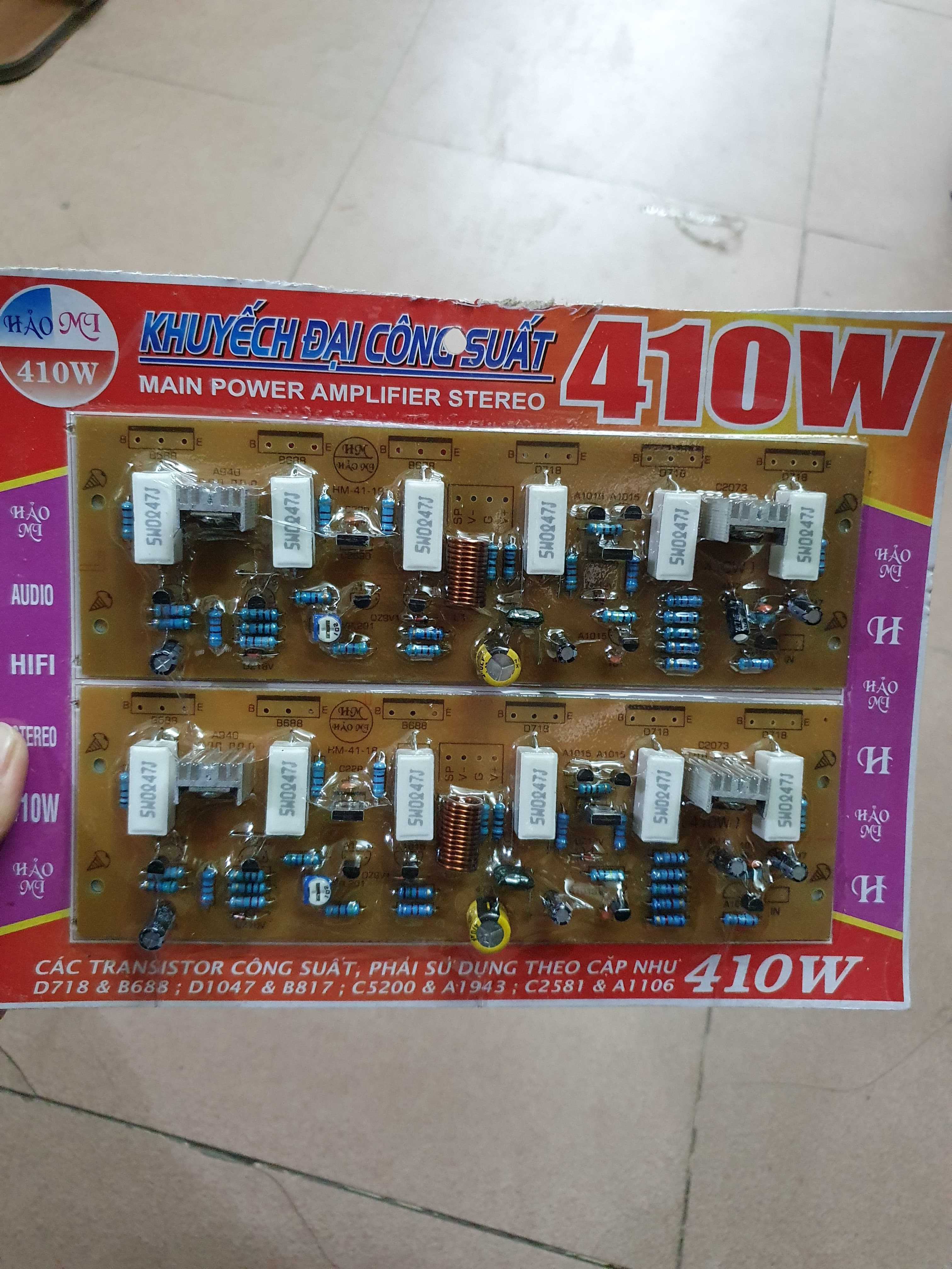 bo công suất 12 sò 410W HẢO MI