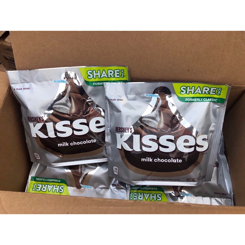 Socola sữa Hershey's Kisses Milk Chocolate 306 gr