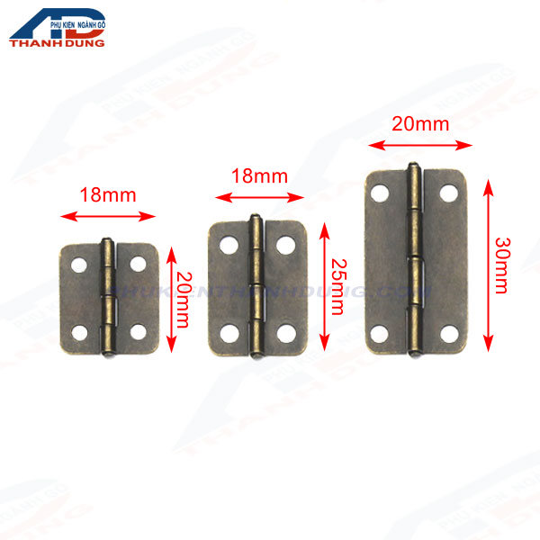 [4 CÁI+KÈM VÍT]Bản Lề Màu Giả Cổ Cho Hộp gỗ